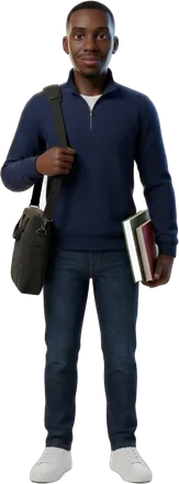 avatar pose: student